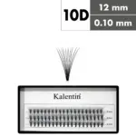 Kalentin Extensiones De Pestañas En Mechones Sin Nudos 10D 0,10 12mm
